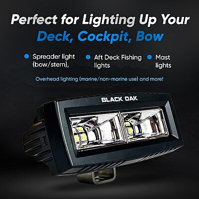 Black Oak Marine Spreader Light - Scene Optics - Pro Series 3.0