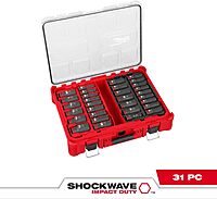 Milwaukee Electric - Shockwave Impact Duty. Socket 1/2. DR 31PC PACKOUT