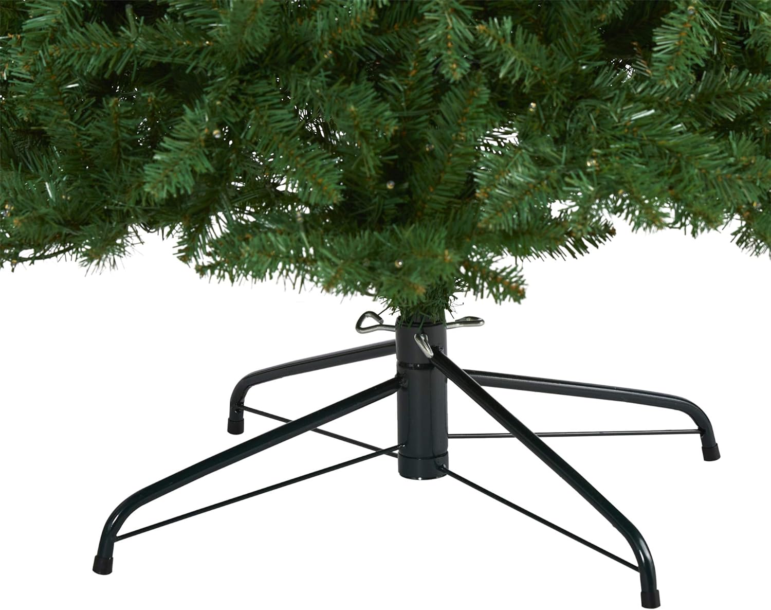 Nearly Natural 9ft. Slim Green Mountain Pine Artificial Christmas Tree with 600 Clear LED Lights 9ft Green