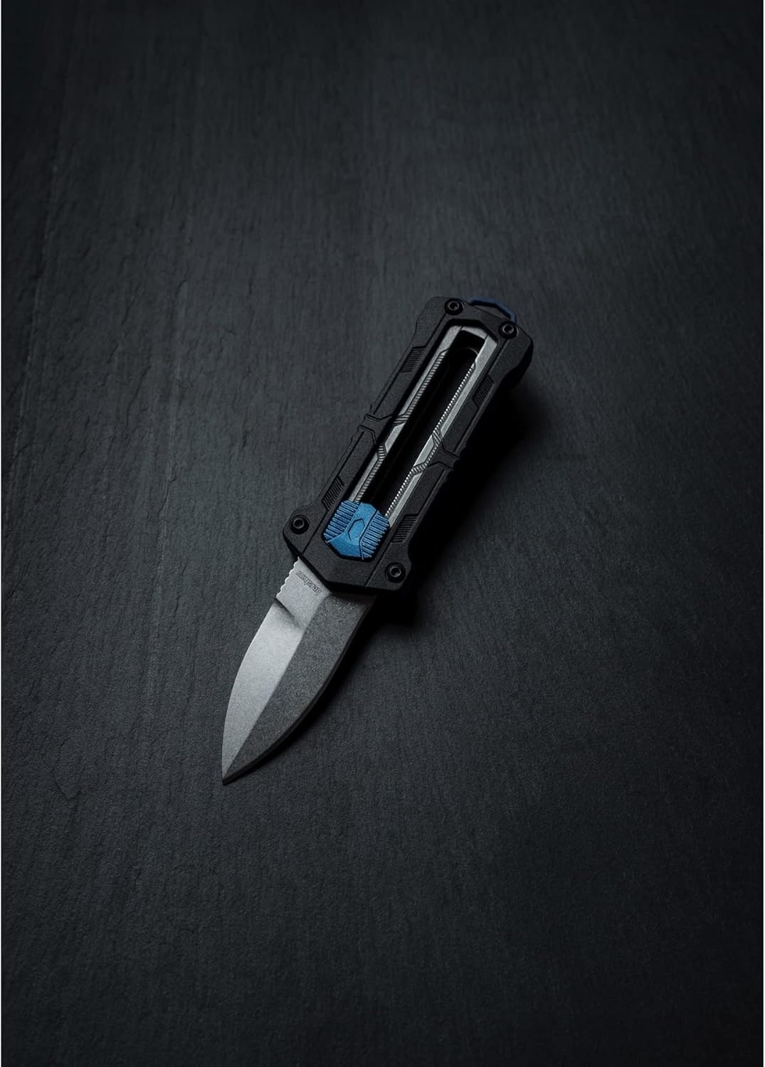 Kershaw Kapsule EDC Pocket Knife, 1.9" Spear Point Blade, Manual Opening, Sliding Button Lock,Black