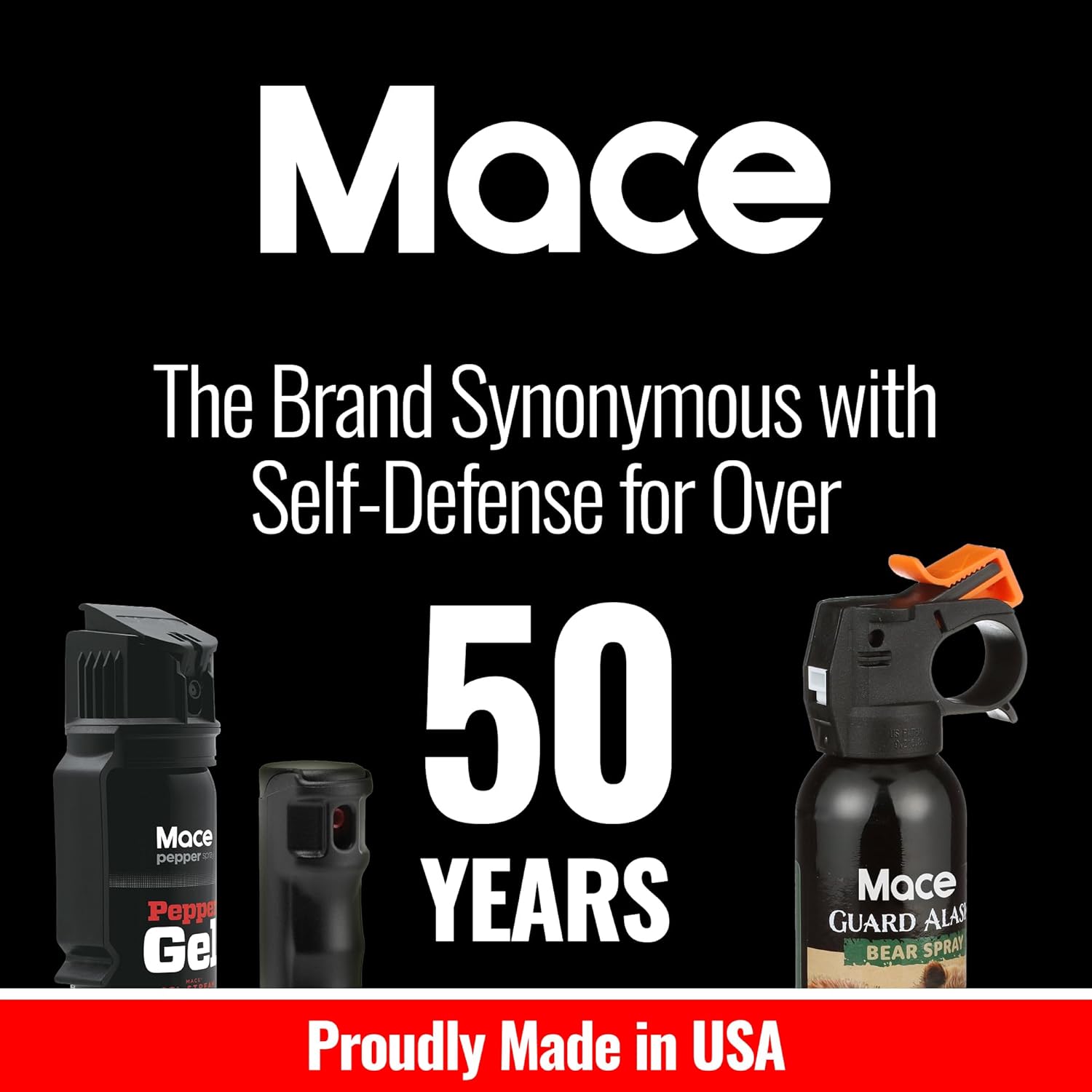 Mace Brand Guard Alaska Bear Deterrent Self Defense Spray, 9.17 oz, 20 Feet Range, Max Strength 20% OC Wildlife Safe Formula