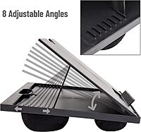 Mind Reader Lap Desk Laptop Stand, Bed Tray, Collapsible, Cushion, Portable, Dorm, Plastic, 14.75"L x 11"W x 7.3"H