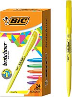 BIC Brite Liner Highlighters, Chisel Tip