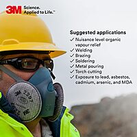 3M P100 Advanced Respirator Filter 2297, 1 Pair, Helps Protect Against Oil and Non-Oil Based Particulates