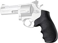 Hogue OverMolded Rubber Monogrip for Taurus Tracker/Judge Revolver Grip, Black - 73000