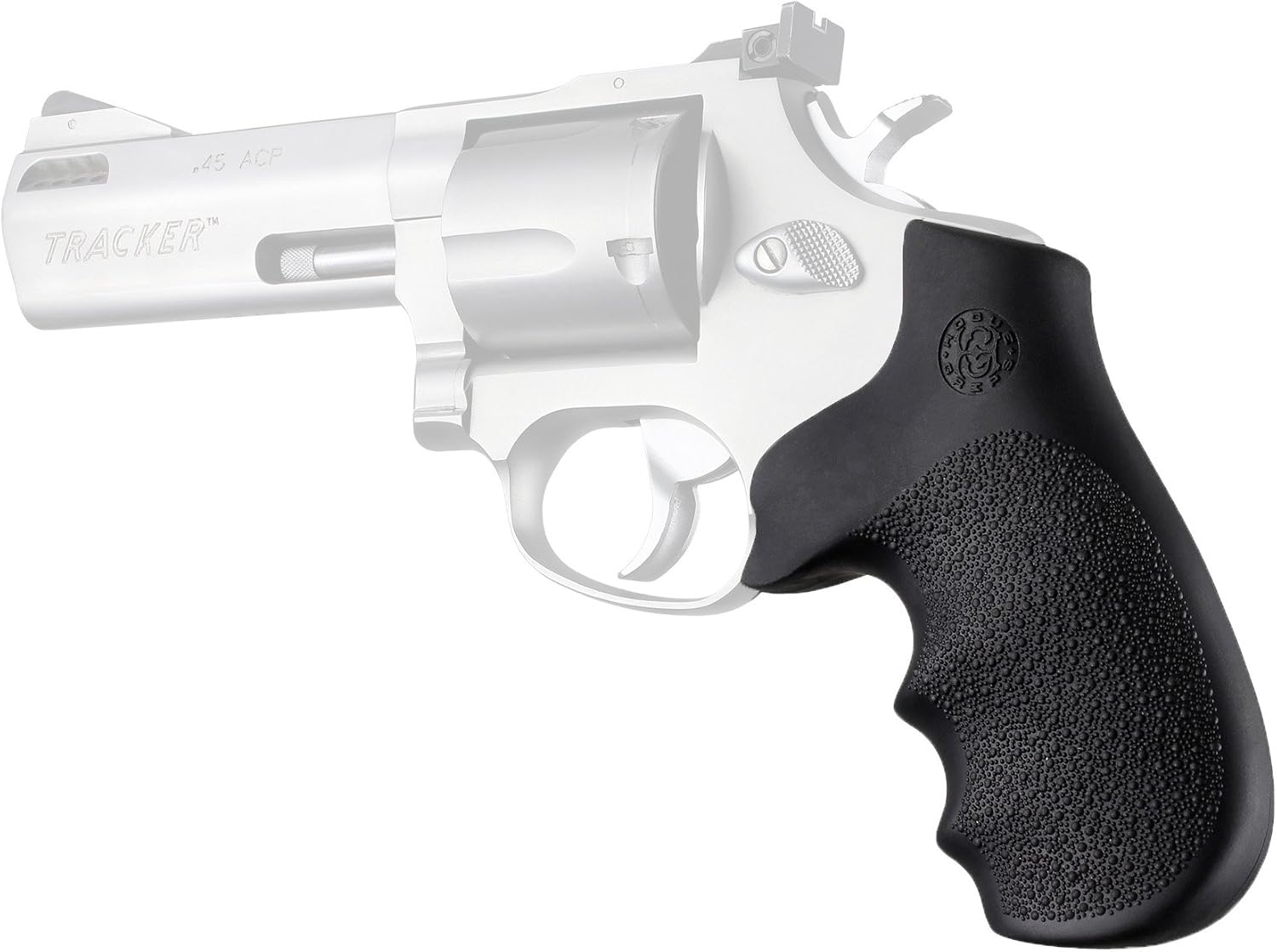Hogue OverMolded Rubber Monogrip for Taurus Tracker/Judge Revolver Grip, Black - 73000
