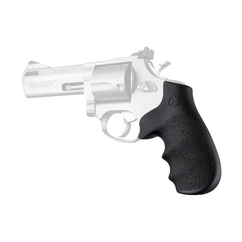 Hogue OverMolded Rubber Monogrip for Taurus Tracker/Judge Revolver Grip, Black - 73000