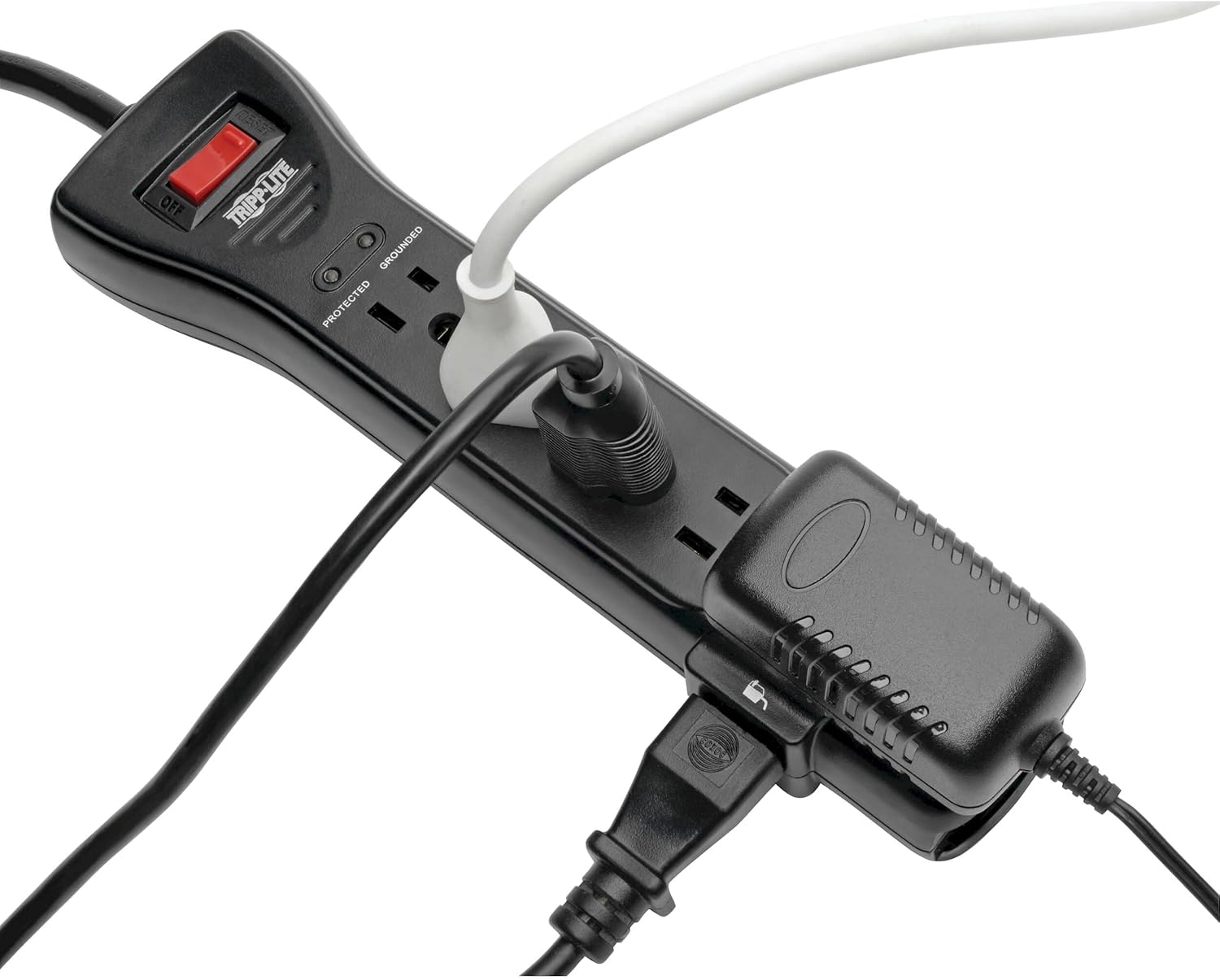 Tripp Lite 7-Outlet Surge Protector Power Strip with Right-Angle Plug