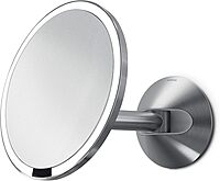 simplehuman 8" Sensor Makeup Mirror, Wall Mount, 5x Magnification, Hard-Wired (100-240V)