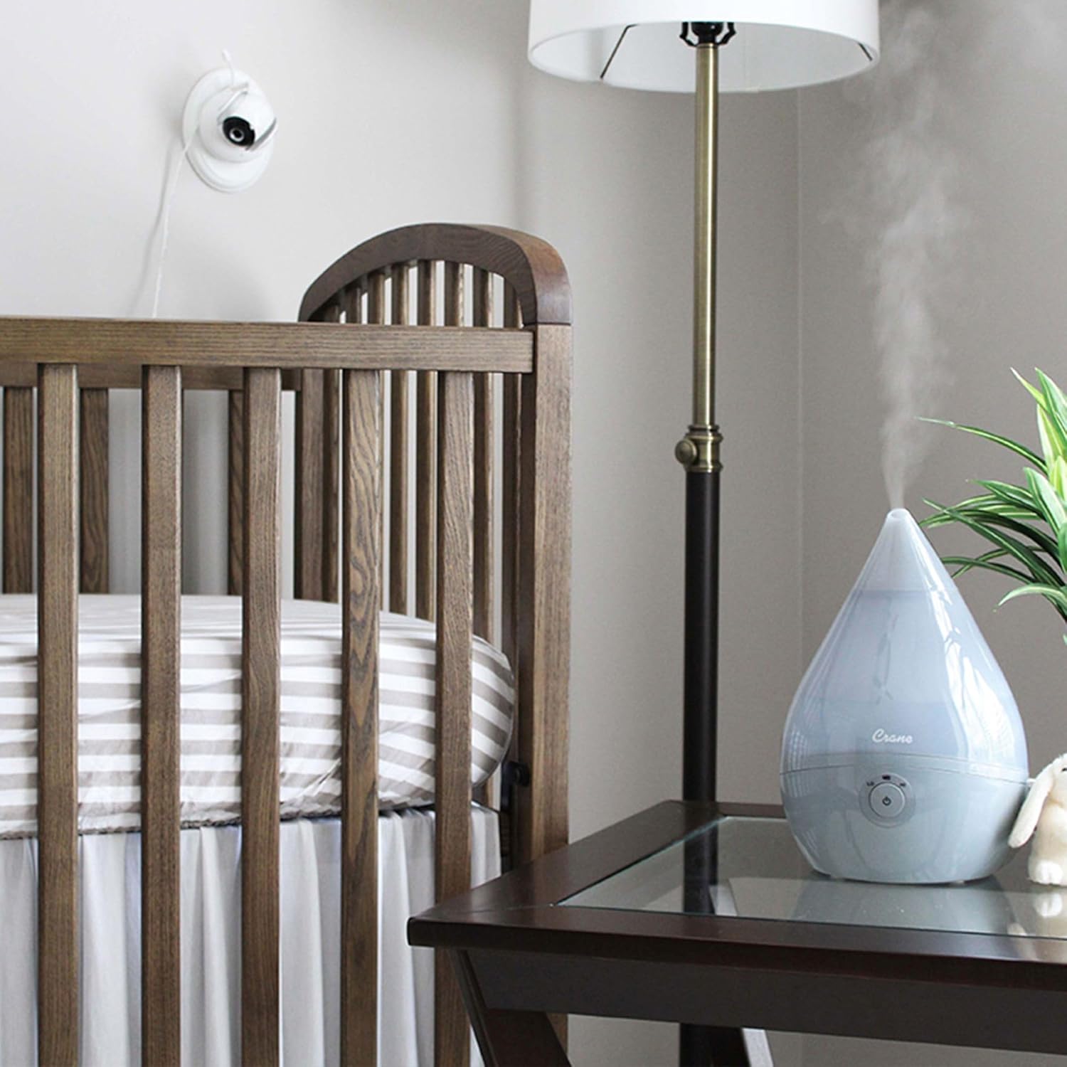 CRANE Droplet/Teardrop Ultrasonic Cool Mist Humidifier, 0.5 Gallon