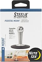 Nite Ize Steelie Pedestal Mount - Tabletop Stand Compatible with MagSafe iPhones & Tablets - Magnetic Desk Phone Mount