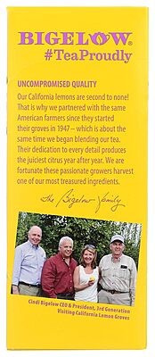 Bigelow I Love Lemon Herbal Tea Bags, Box Of 28