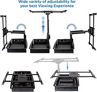 Mount-It! Recessed TV Wall Mount, Articulating Full Motion in-Wall TV Bracket for Flush Installation, 27 Inch Extended Arm Fits Screen Sizes 32-70 inch, Up to 175 lbs