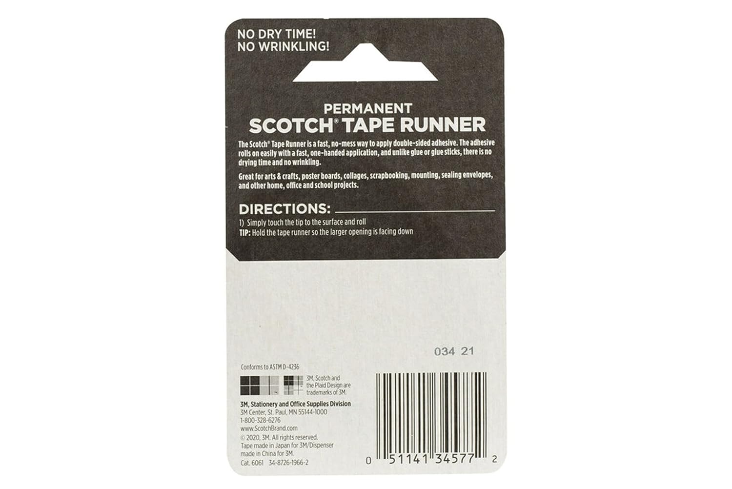 Scotch Double Sided Tape Runner, 0.27 in x 26 ft., Perfect for Holiday Crafts, Gifts, and DIY, 1-Pack 26 Foot (Pack of 1)