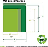 FLOORTEX Cleartex Revolutionmat Polypropylene Rectangular Chair Mat for Hard Floors