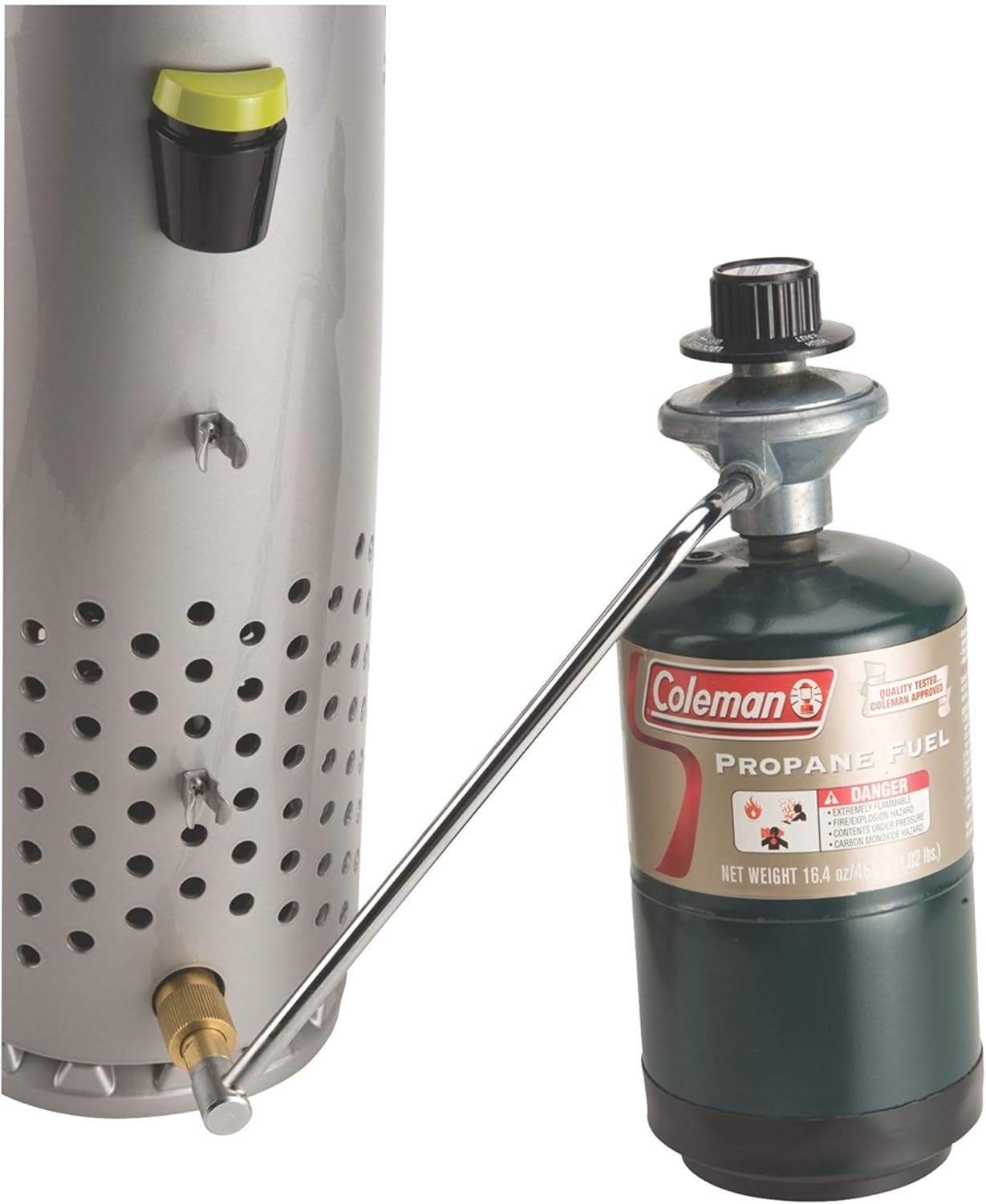 Coleman QuikPot 10-Cup Propane Coffee Maker, 4500 BTUs Brews 10 Cups in 18 Mins, Efficient Coffee Brewer for Camping