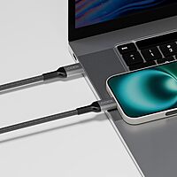 CODi 6ft USB-C to USB-C Charging Cable | Braided Nylon, Fast Charge & Sync, Durable Aluminum Housing