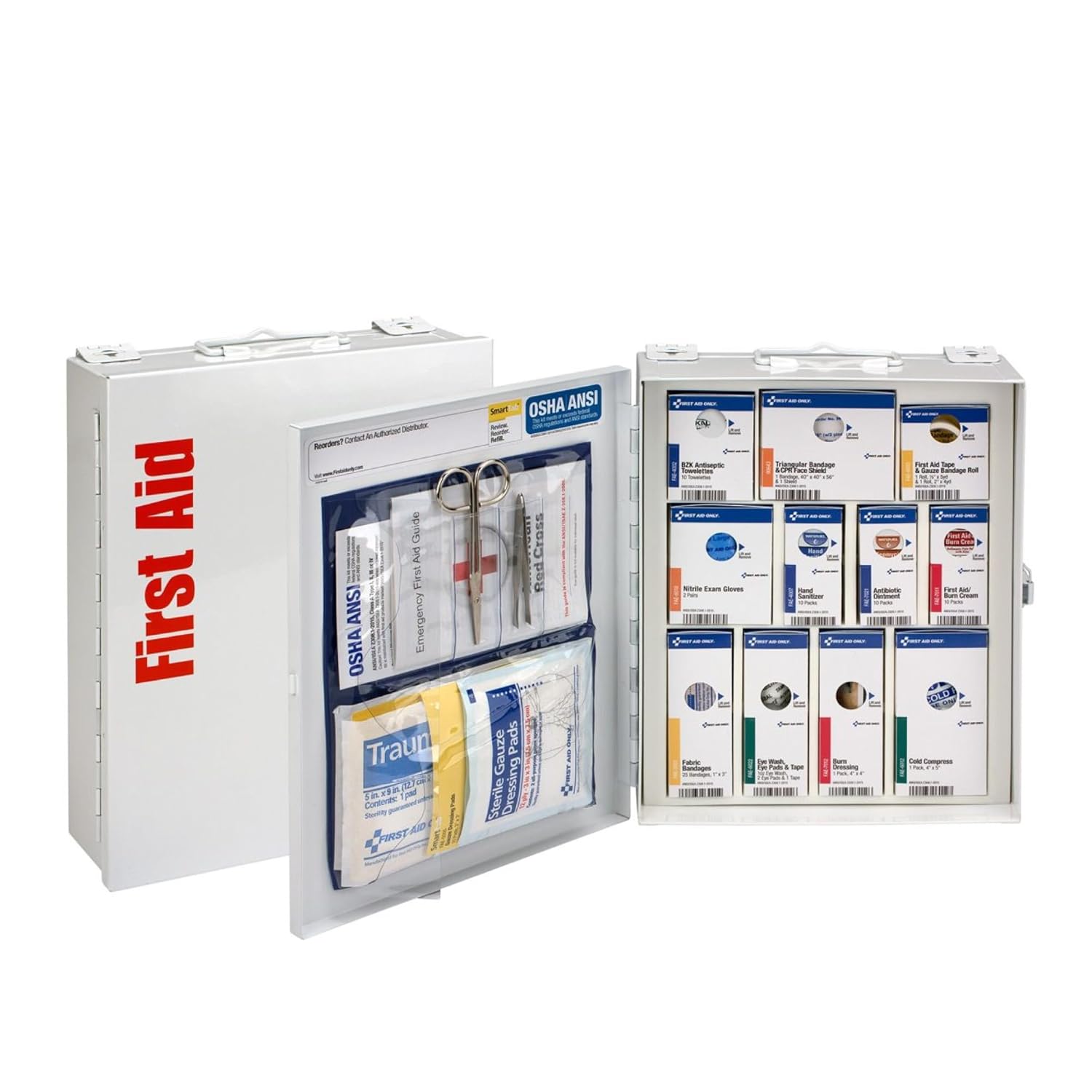 First Aid Only 25 Person Medium SmartCompliance 94 Piece Refill Cabinet Without Medications (90578)