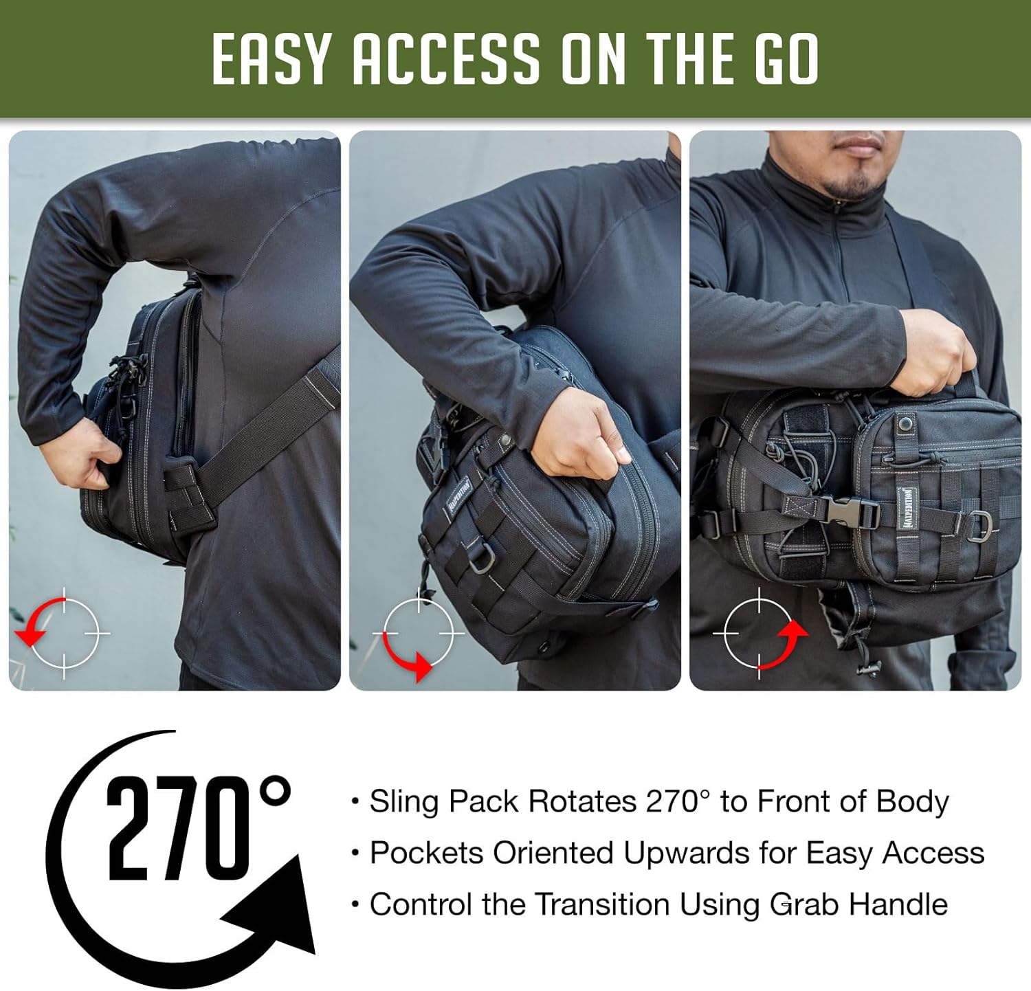 Maxpedition Noatak Gearslinger Black