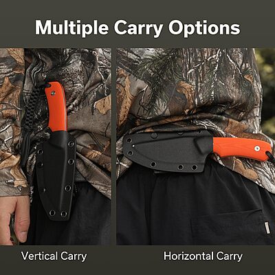 CIVIVI Gander Fixed Blade Knife with Kydex Sheath, 3.63" 14C28N Blade