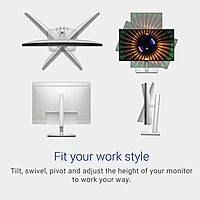 Dell UltraSharp U2424H 24in Class Full HD LED Monitor - 16:9 - Silver - 23.8in Viewable - In-plane Switching (IPS) Technology - DELLU2424H