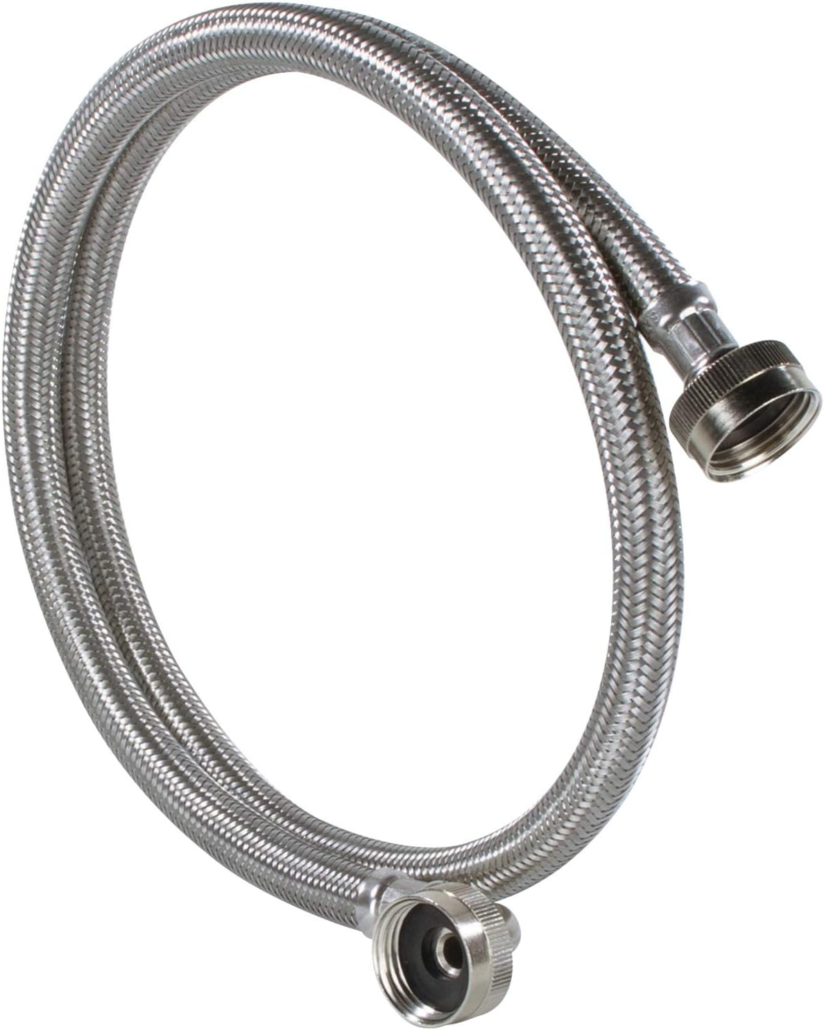 Certified Appliance Accessories Braided Stainless Steel Steam Dryer Installation Kit with 90° Elbow