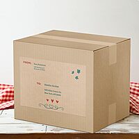 Avery Kraft Brown Rectangle Labels, Sure Feed Technology, 10" x 7", 15 Kraft Brown Labels, Laser/Inkjet Printable 15 labels