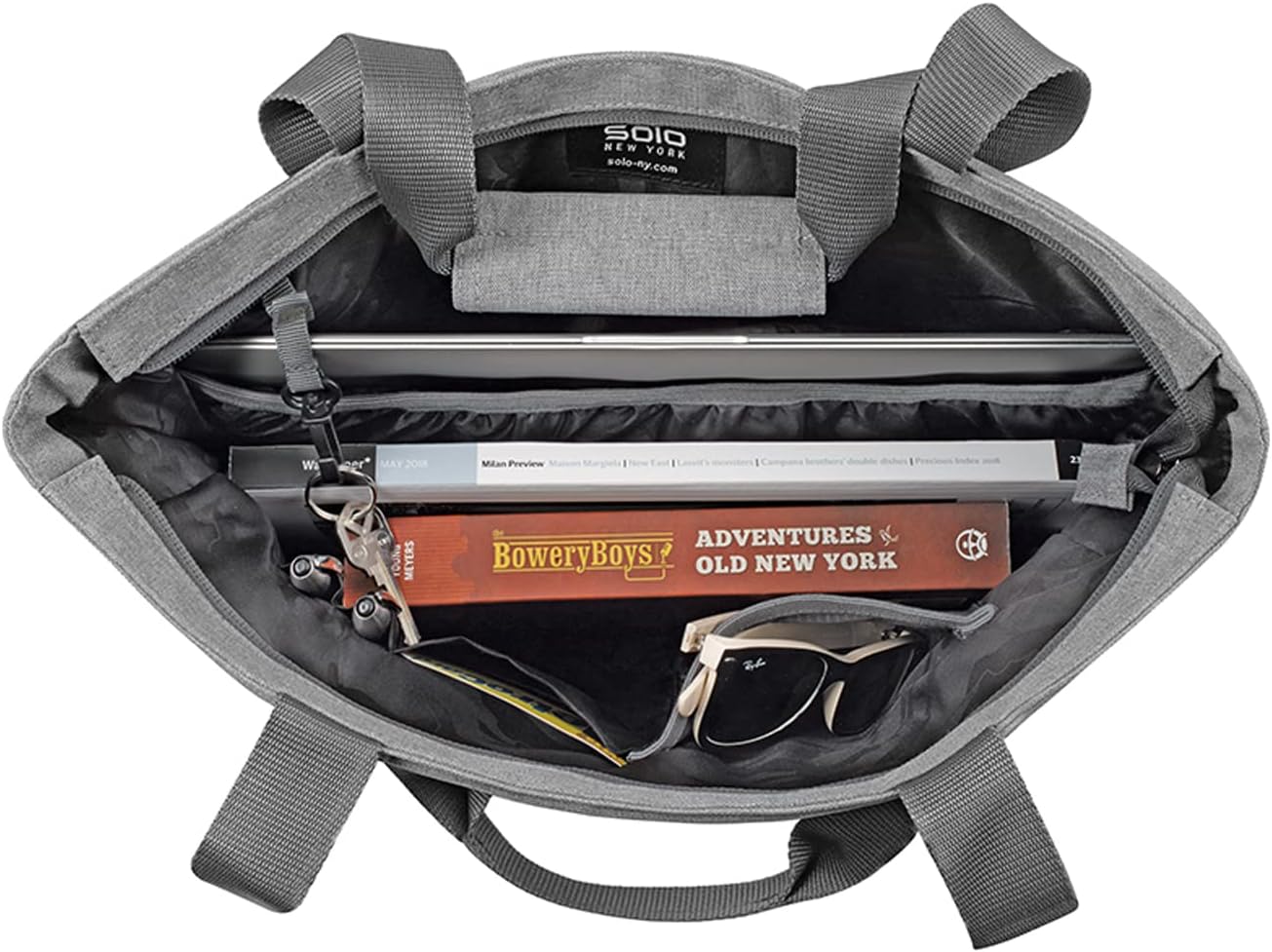 Solo New York Tote Bag for Women - Professional Handbag for Work & Travel, Laptop Purse with Padded Compartment