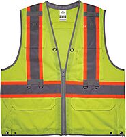 ERGODYNE GloWear 8231TV Hi-Vis Tool Tethering Safety Vest