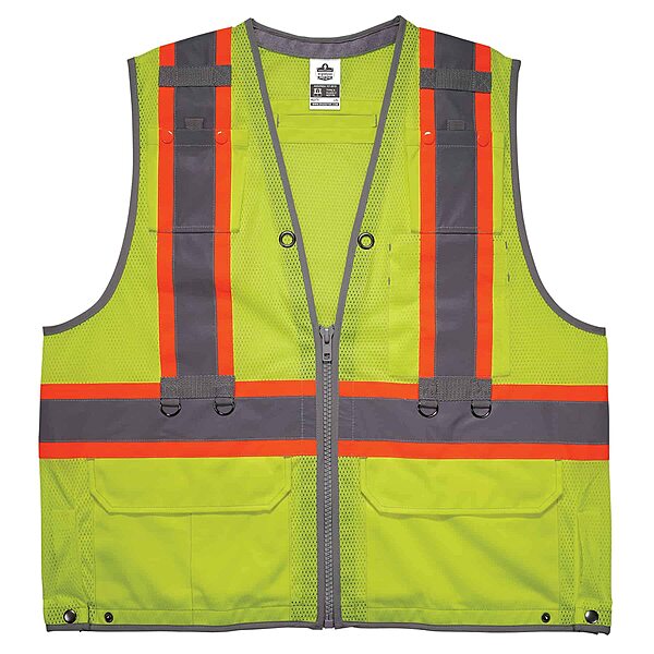 ERGODYNE GloWear 8231TV Hi-Vis Tool Tethering Safety Vest