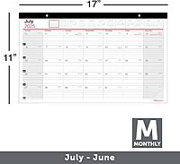 2025-2026 Office Depot® Brand Monthly Academic Desk Calendar, 17-3/4" x 10-7/8", 30% Recycled, July 2025 To June 2026