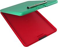 Saunders Red and Green Show2Know Safety Organizer Clipboard With Low Profile Clip