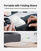 Belkin BoostCharge Magnetic Foldable Wireless Charging Stand 15W Qi2-Certified