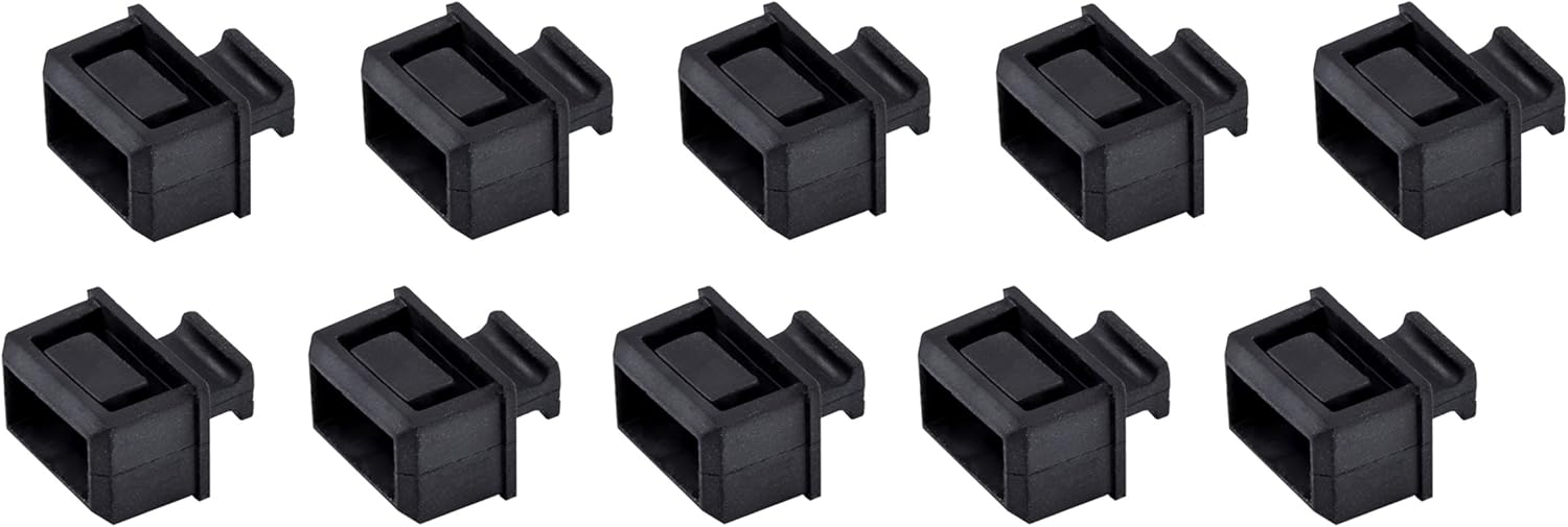 StarTech.com 10 Pack SFP Dust Cover for Open SFP/SFP+ Slot - SFP Plug - Fiber Optic Dust Caps - SFP Port Anti-Dust Cover