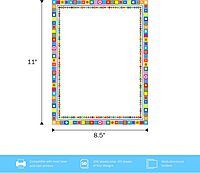 BARKER CREEK Designer Computer Paper Set, Letter Size 8.5 x 11, 200 Sheets (4 Designs)