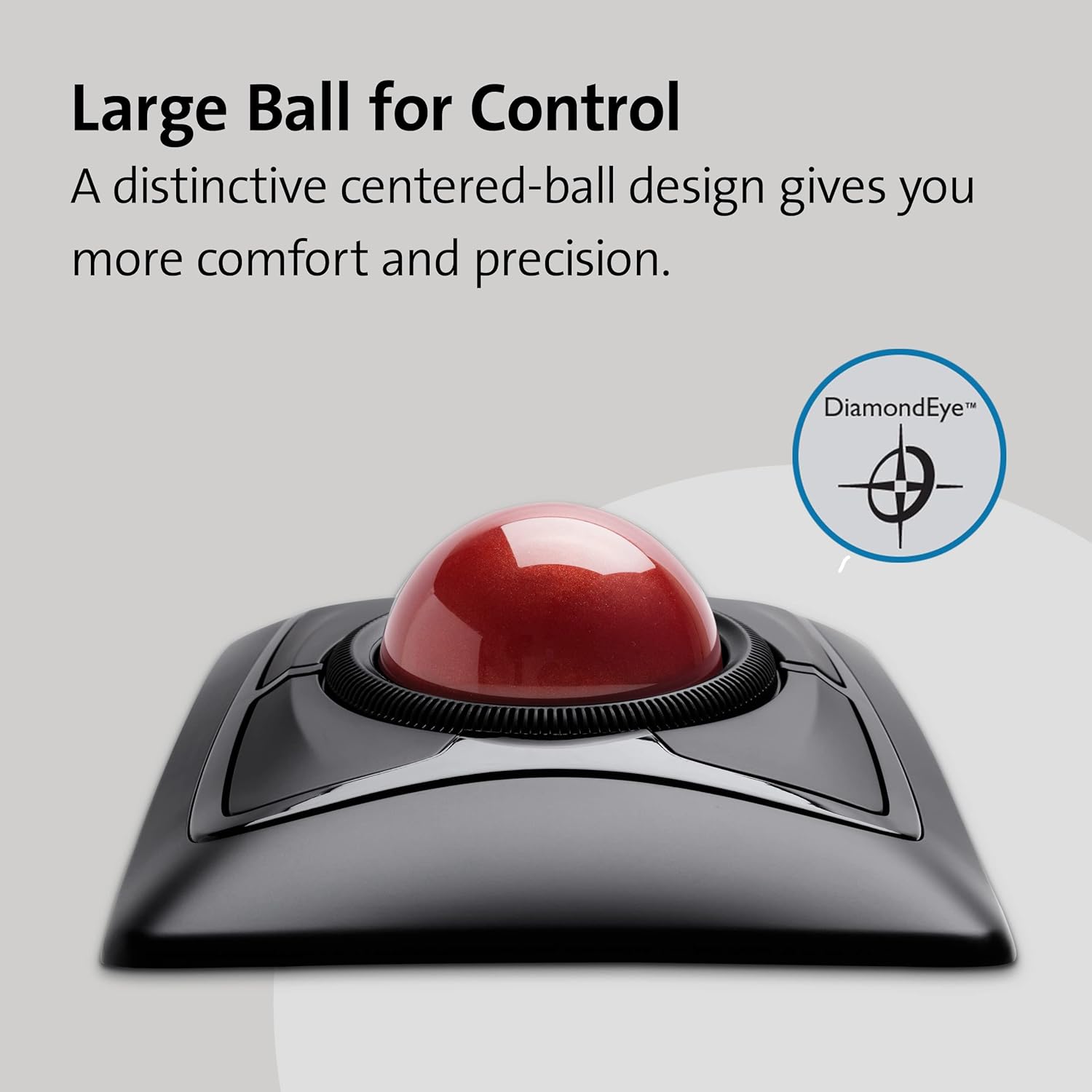 Kensington Expert Wireless Trackball Mouse (K72359WW) Black, 3.5" x 6.1" x 8" Wireless Mouse