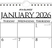 AT-A-GLANCE 2026 Wall Calendar, Monthly, 15" x 12", Medium, Business (997-1-26) 2026 New Edition