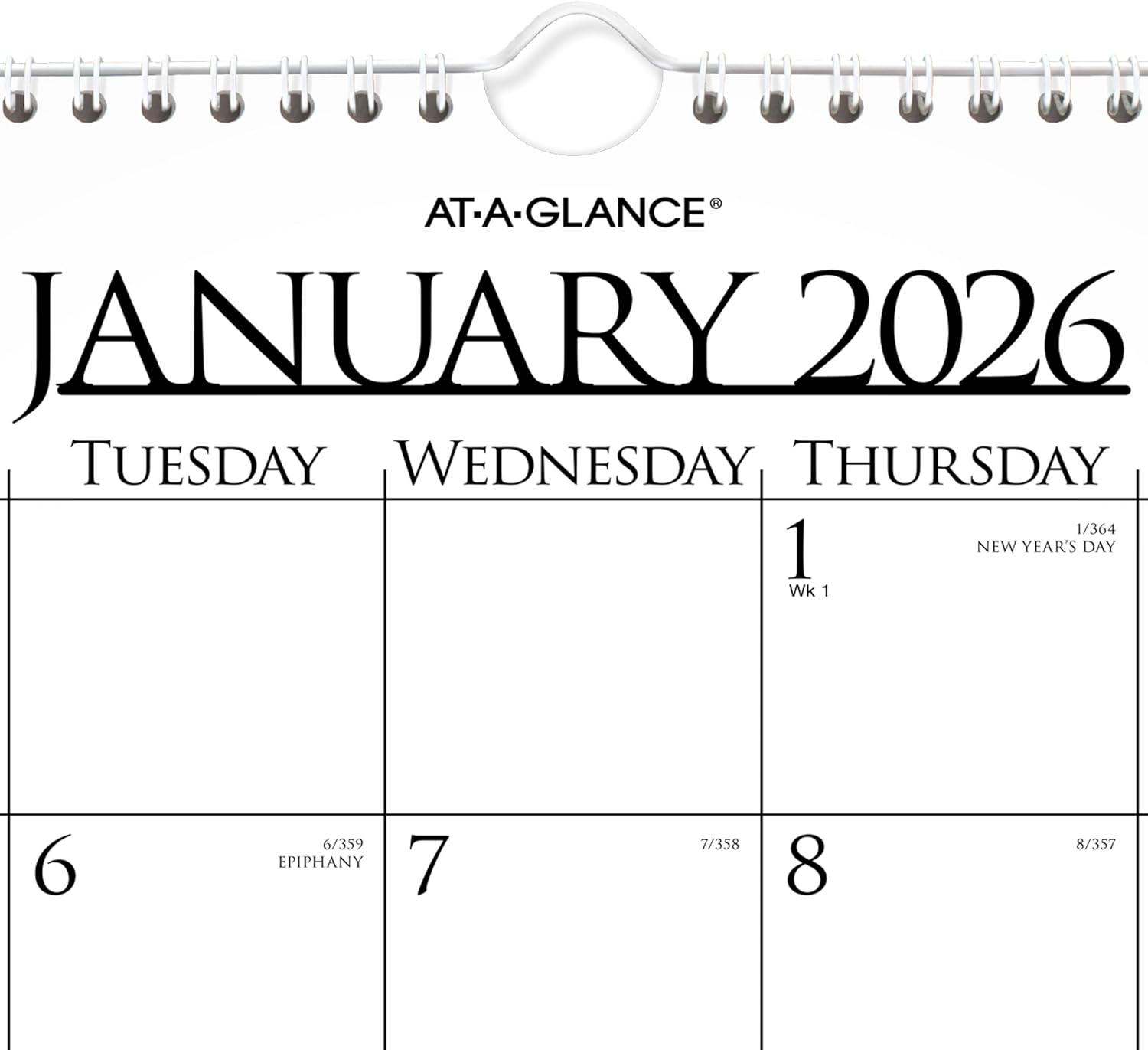 AT-A-GLANCE 2026 Wall Calendar, Monthly, 15" x 12", Medium, Business (997-1-26) 2026 New Edition