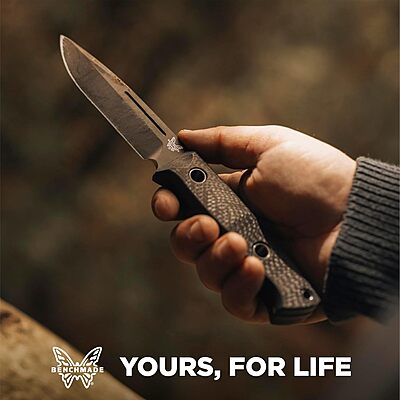 BENCHMADE Bushcrafter 163 Survival Fixed-Blade Knife