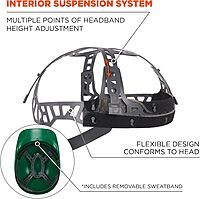 ERGODYNE Skullerz 8951 Vented Hard Shell Bump Cap with Suspension