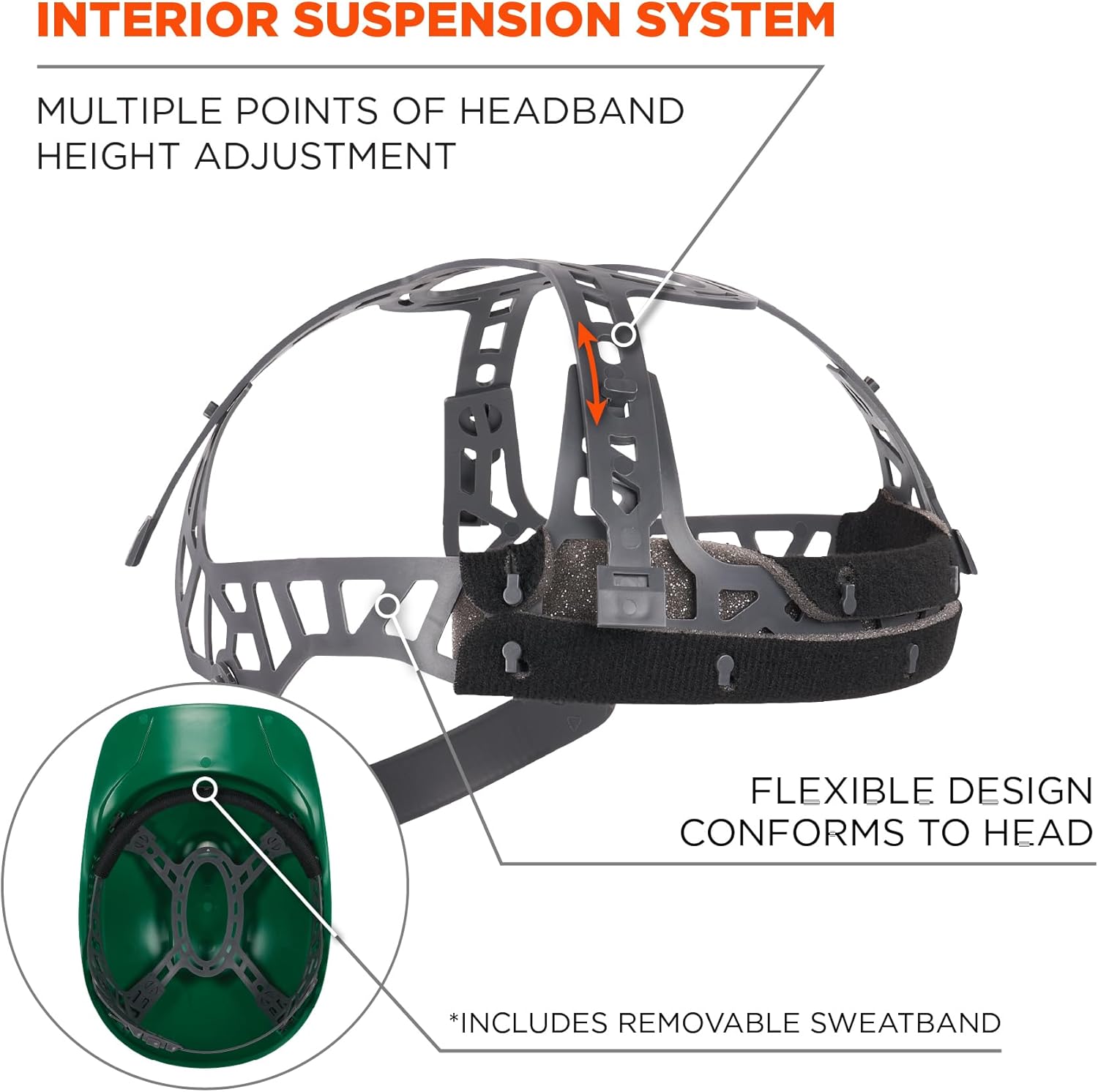 ERGODYNE Skullerz 8951 Vented Hard Shell Bump Cap with Suspension