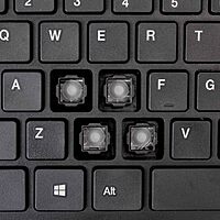 Adesso AKB-111UB SlimTouch Mini Keyboard, USB/PS2, Black