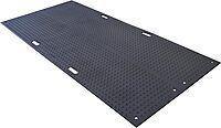 TM4496-B - Ground Protection Mat, Medium Duty, 8 ft L, 3 ft 8 in W, Load Capacity: 120, 000 lb, Black