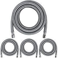 Certified Appliance Accessories Ice Maker Water Line, 10 Feet, PVC Core with Premium Braided Stainless Steel (Pack of 4)