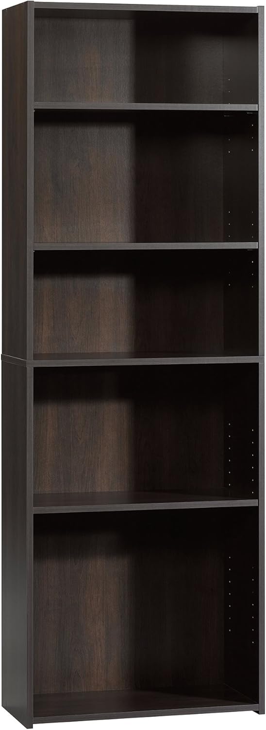 Sauder Beginnings 5-Shelf Bookcase with Adjustable Shelves
