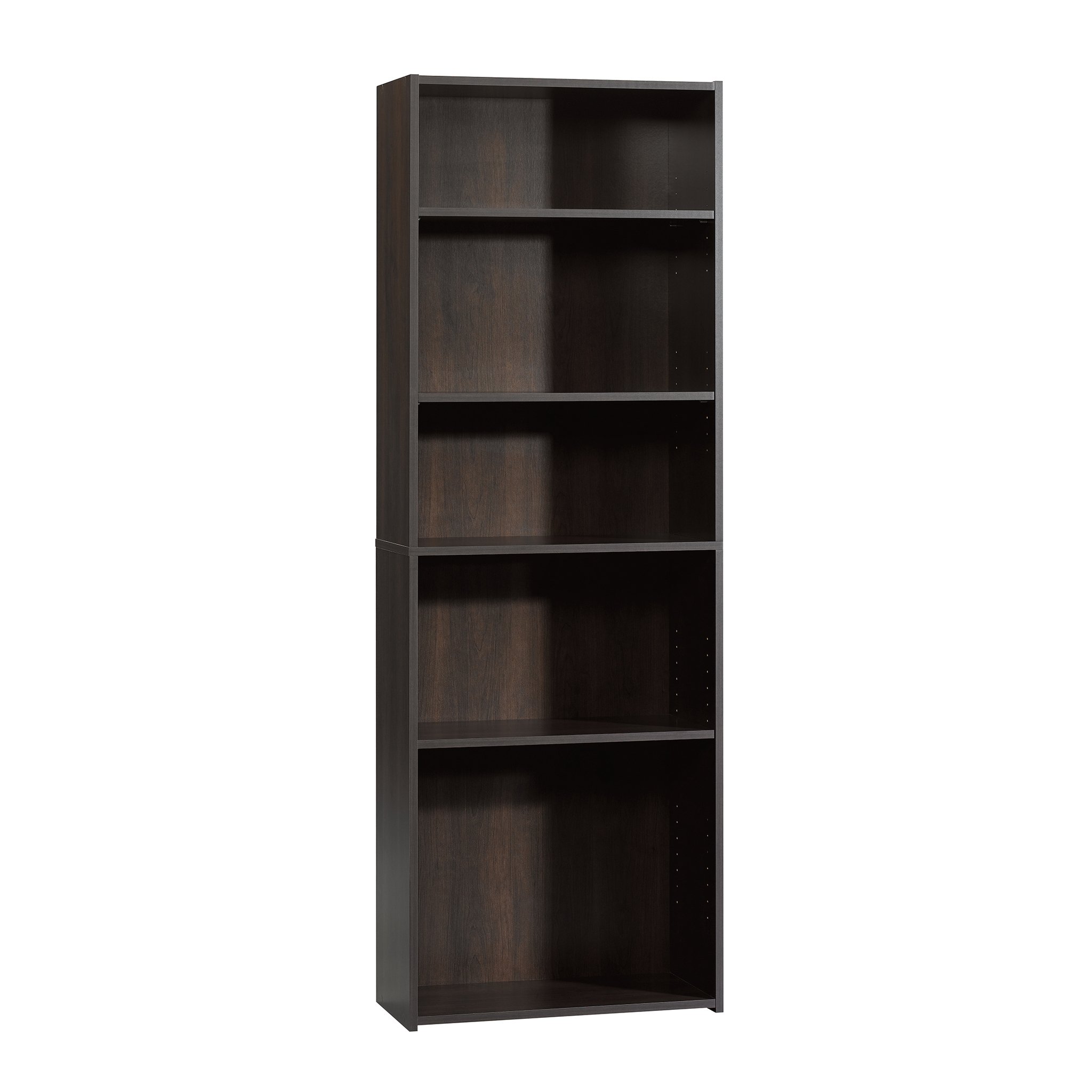 Sauder Beginnings 5-Shelf Bookcase with Adjustable Shelves