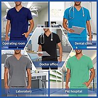 Conjunto de uniforme médico unisex