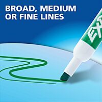 EXPO Dry Erase Markers, Low Odor Ink, Green, Chisel Tip, 12 Count - Whiteboard, Calendar, Organization
