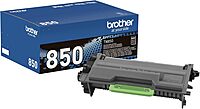 Brother Genuine High Yield Toner Cartridge, TN850, Replacement Black Toner, Page Yield Up to 8,000 Pages