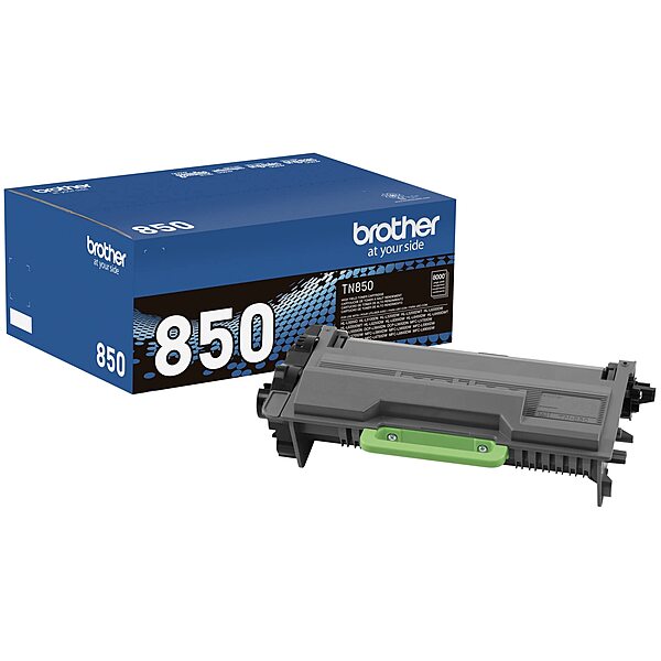Brother Genuine High Yield Toner Cartridge, TN850, Replacement Black Toner, Page Yield Up to 8,000 Pages, Amazon Dash Replenishment Cartridge